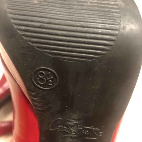 City Streets, red, open toe, heels, 8.5 womens - Picture 8 of 8